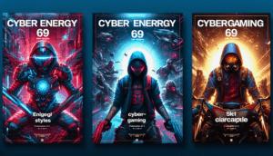 Three detailed prompts for realistic website covers for "เว็บ redbull69" in energetic, cyber-gaming, and sleek styles.