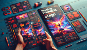 alt_text: Promotional cover for "redbull69 สมัคร" featuring bold typography, smartphone interaction, energetic design.