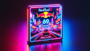 Promotional cover image for "redbull69 คืนยอดเสีย ทุกสัปดาห์" with modern neon aesthetics.