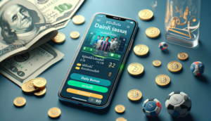 Promotional image for Redbull69 app with smartphone, money elements, and bold Thai headline.